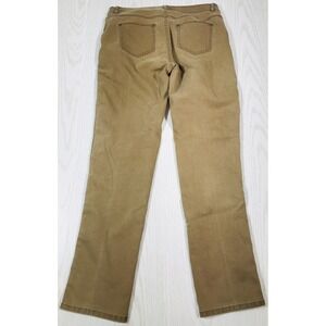 Lafayette 148 Wooster Pants Womens 10 Brown Cotton Blend Mid Rise Stretch Preppy